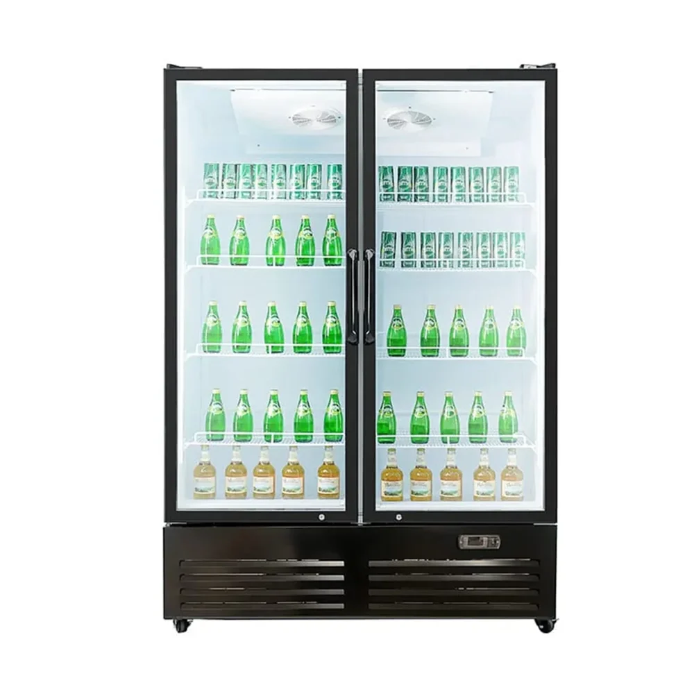 Frigomax Series 39" Commercial Merchandiser Refrigerator, 2 Swing Glass Doors, Coated Steel, 1 Year Warranty