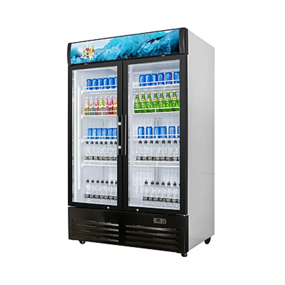 Frigomax Series 51" Commercial Merchandiser Refrigerator, 2 Swing Glass Doors, Coated Steel, 1 Year Warranty