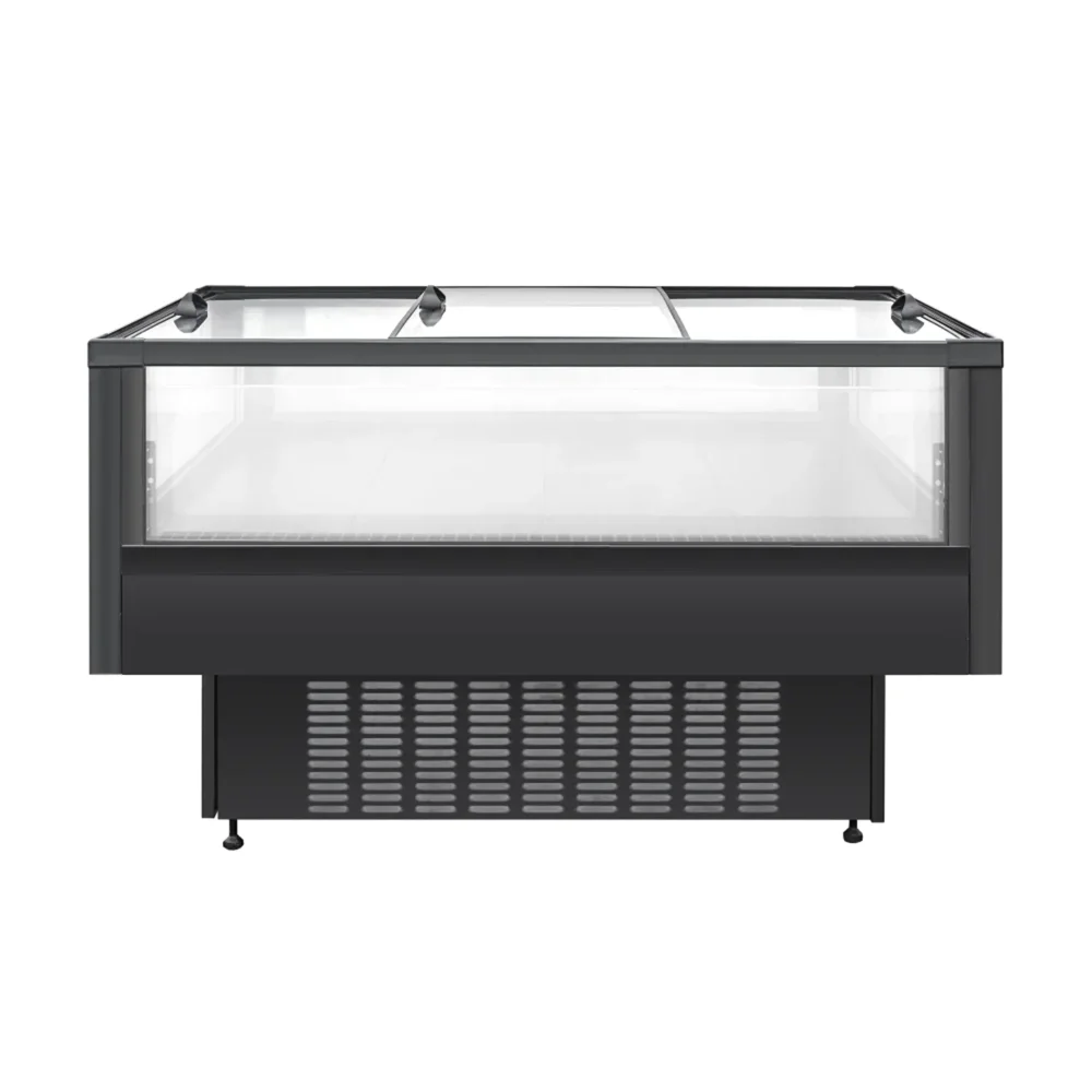 Frigomax Series 59" Dual Temperature Glass Top Display Freezer, 14 cu. ft., 1 Year Warranty