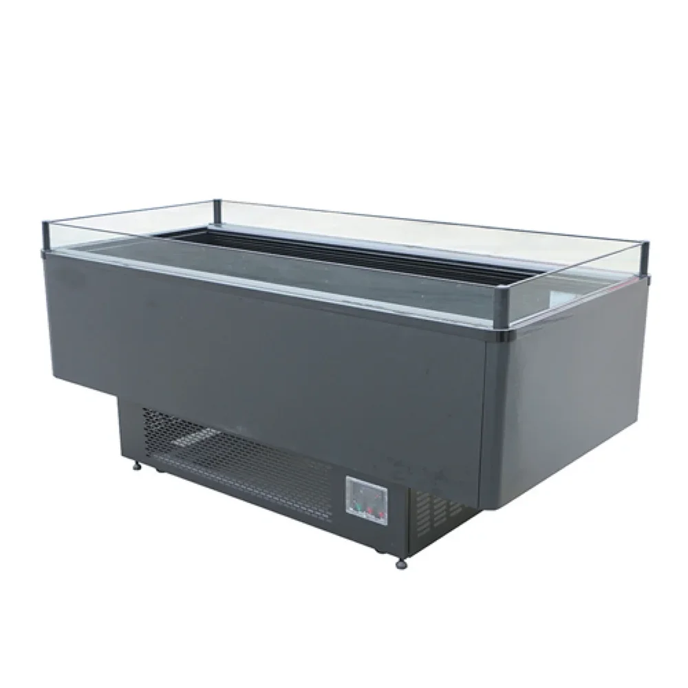 Frigomax Series 98" Dual Temperature Open Air Island Merchandiser, 110V, 1 Year Warranty
