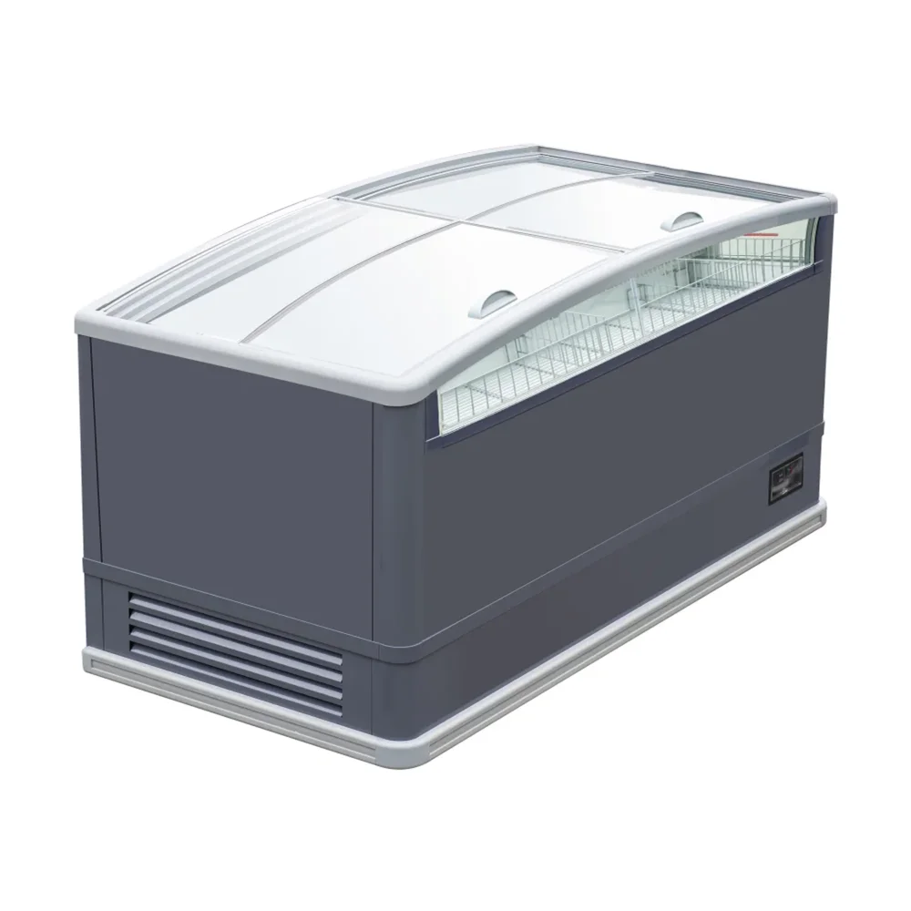 Frigomax Series 74" Glass Top Display Freezer, 24 cu. ft., 1 Year Warranty