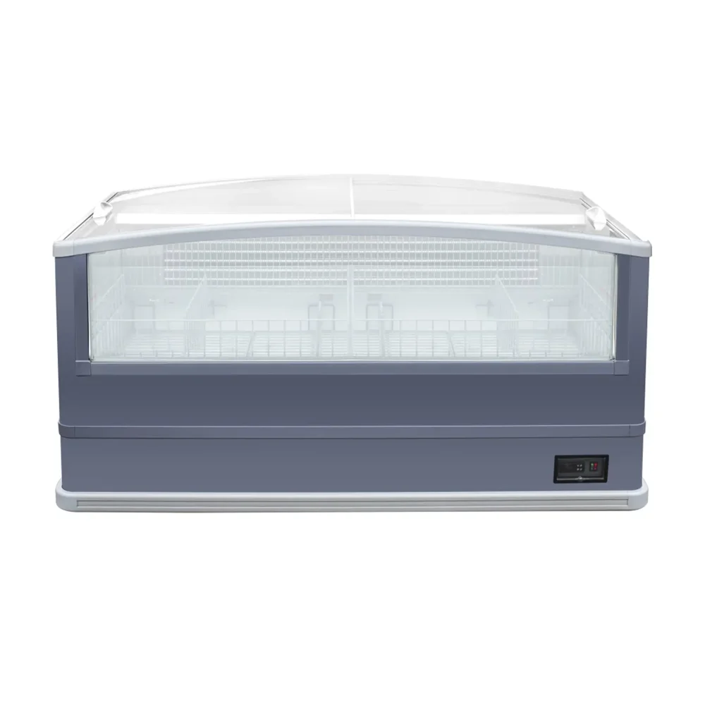 Frigomax Series 74" Glass Top Display Freezer, 24 cu. ft., 1 Year Warranty