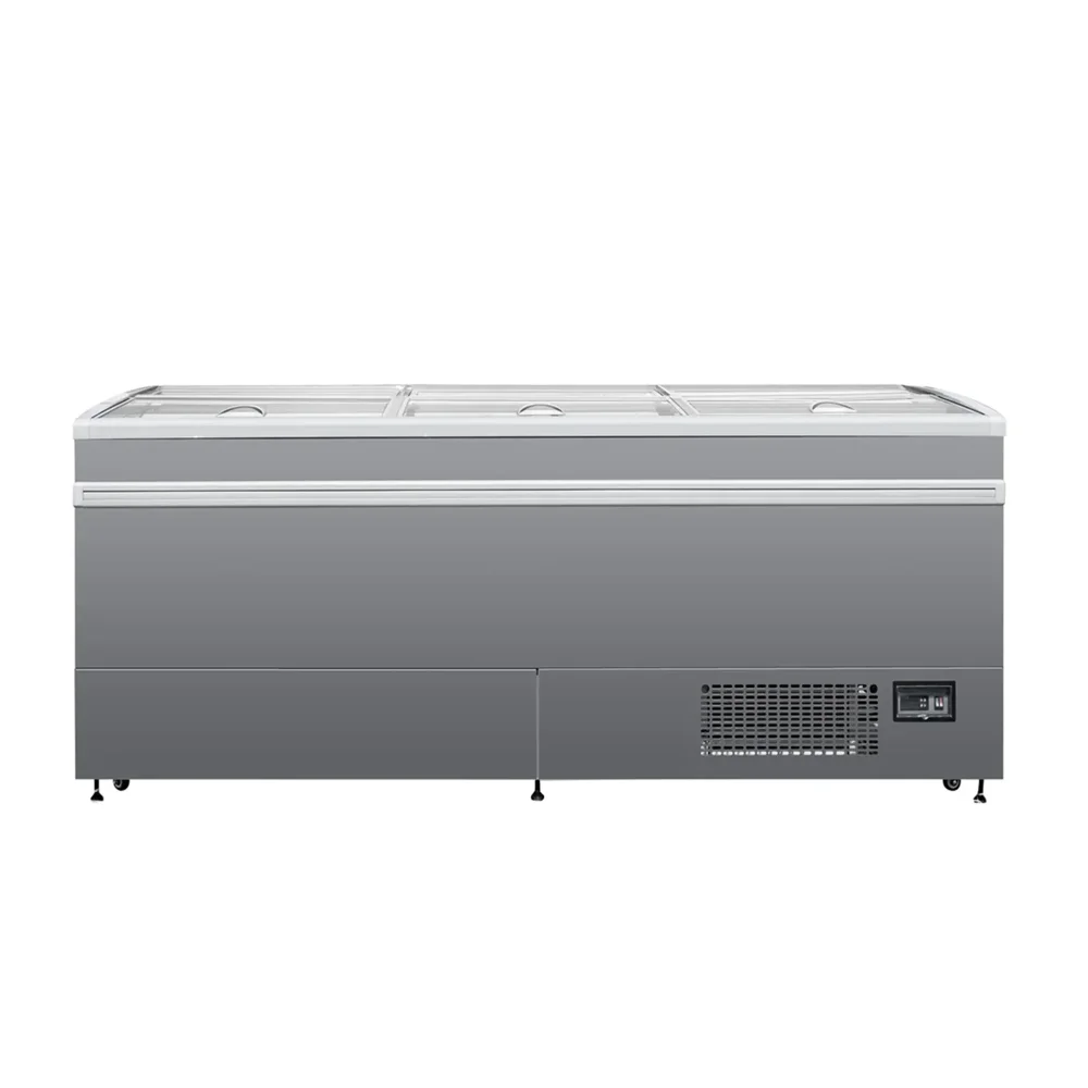 Frigomax Series 79" Glass Top Display Freezer, 27 cu. ft., 1 Year Warranty