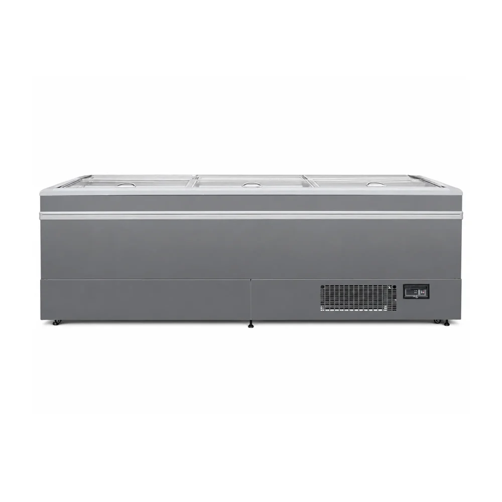 Frigomax Series 99" Glass Top Display Freezer, 34 cu. ft., 1 Year Warranty