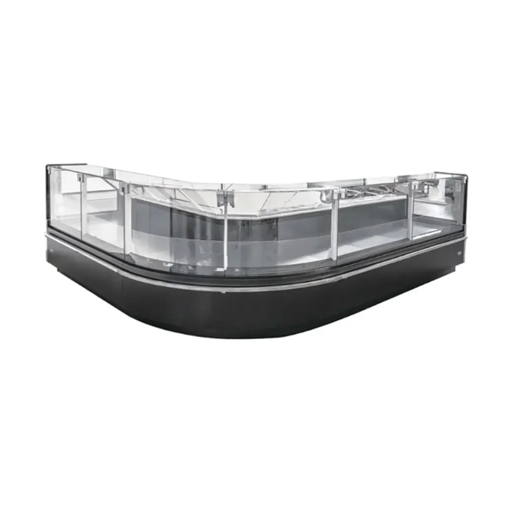 Frigomax Series 102" Refrigerated Display Case with Straight Glass, 31 cu. ft., 1 Year Warranty