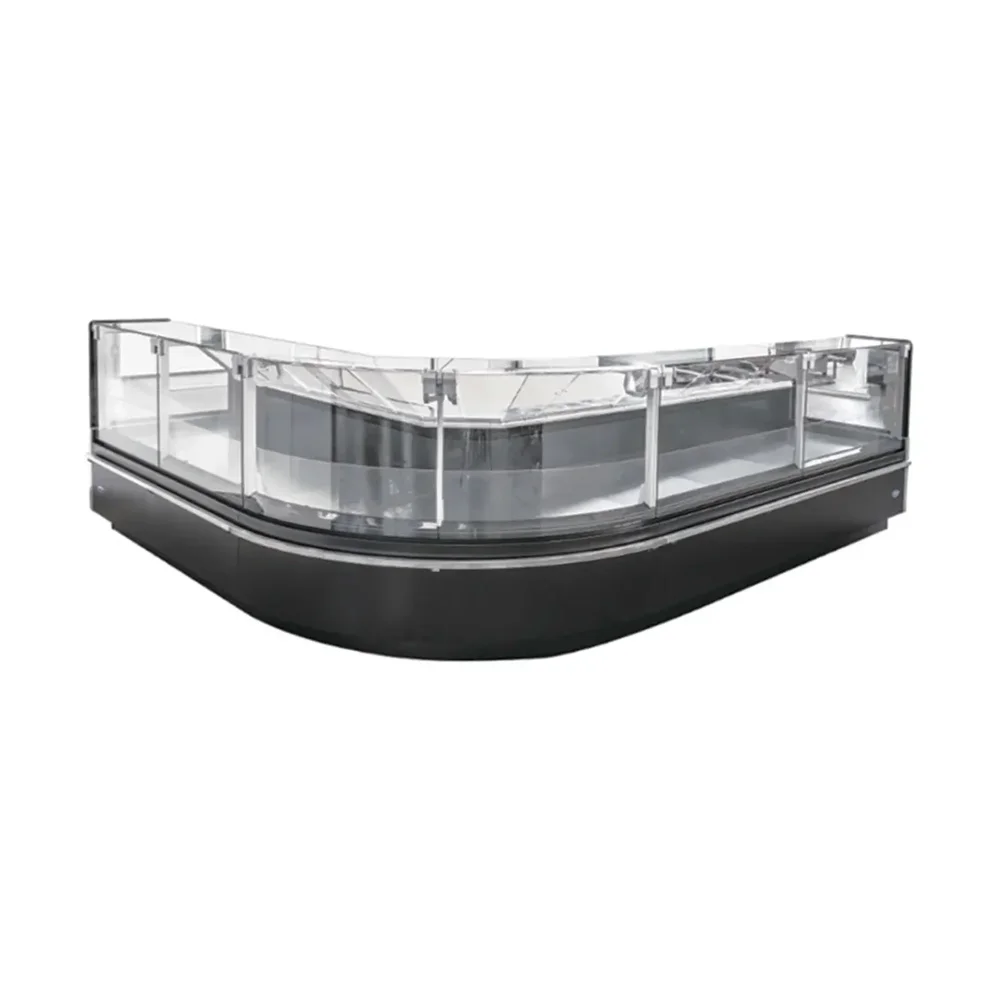 Frigomax Series 102" Refrigerated Display Case with Straight Glass, 38 cu. ft., 1 Year Warranty