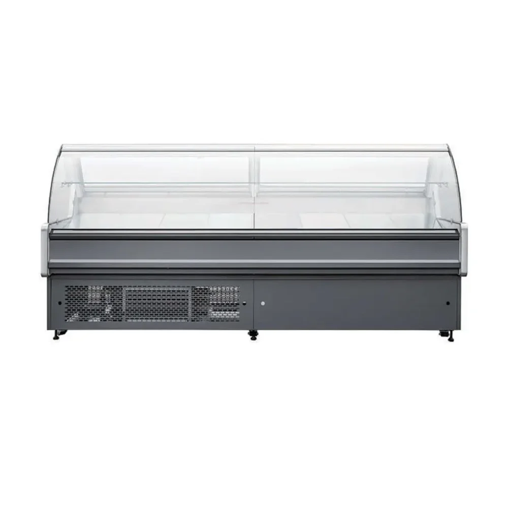 Frigomax Series 71" Refrigerated Display Case with Straight Glass, 21 cu. ft., 1 Year Warranty