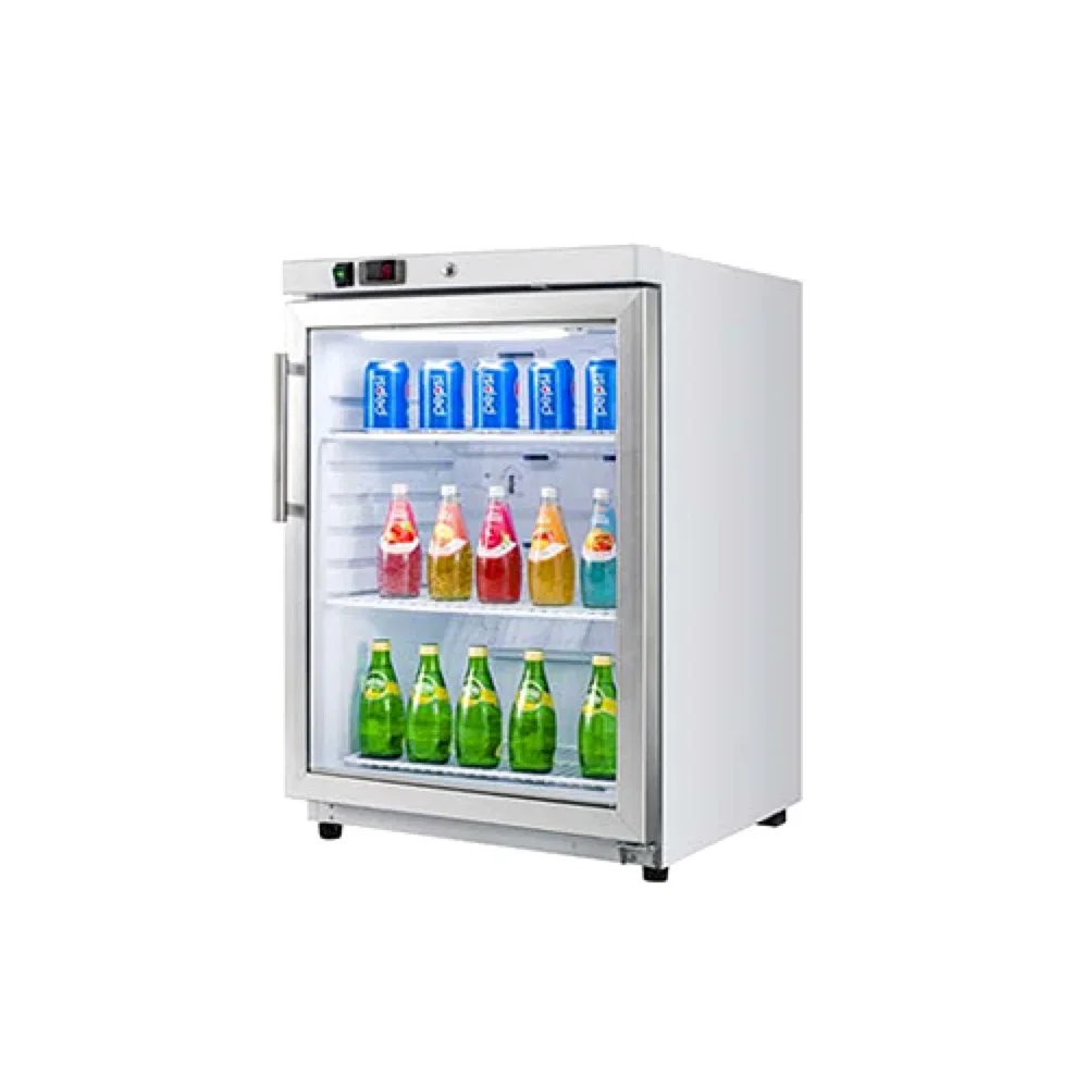 Frigomax Series 24" Countertop Display Freezer, 1 Glass Door, 2 Shelves, White Coated Steel, 1 Year Warranty