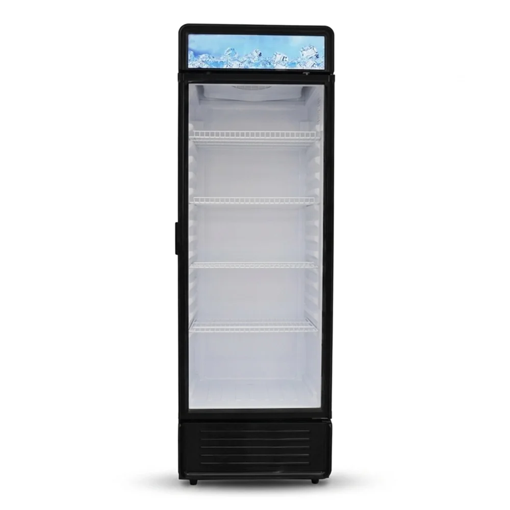 ProKitchen Series 24" Reach-In Merchandiser Refrigerator, 1 Glass Swing Door, Black, 1 Year Warranty