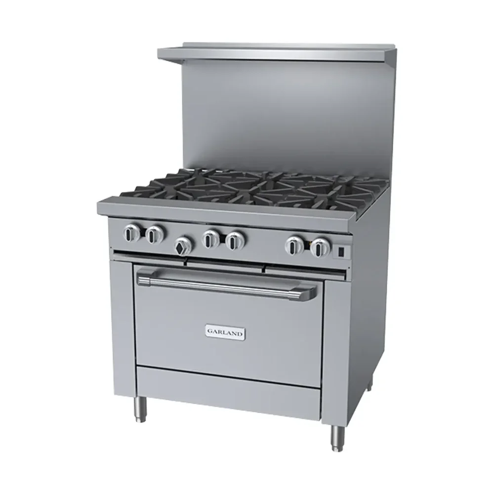 Garland G36-6R 36" Commercial Gas Range, 6 Burners, Standard Oven, Natural Gas