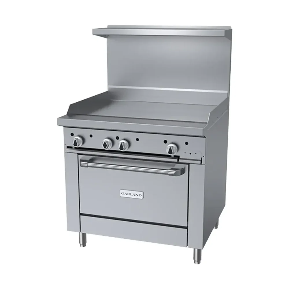 Garland G36-G36R 36" Commercial Gas Range, Full Griddle, Standard Oven, Natural Gas