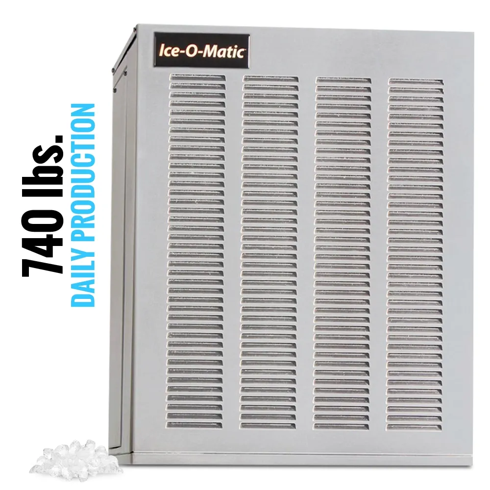 Ice-O-Matic air cooled nugget ice machine head without storage bin, delivering dependable ice for restaurants, cafes, and foodservice businesses.
