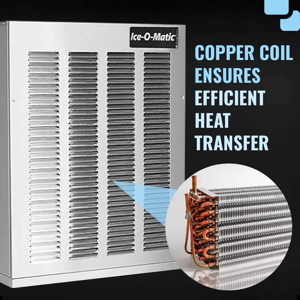 Ice-O-Matic air cooled pearl nugget ice machine head without storage bin, providing steady ice production for beverage operations.