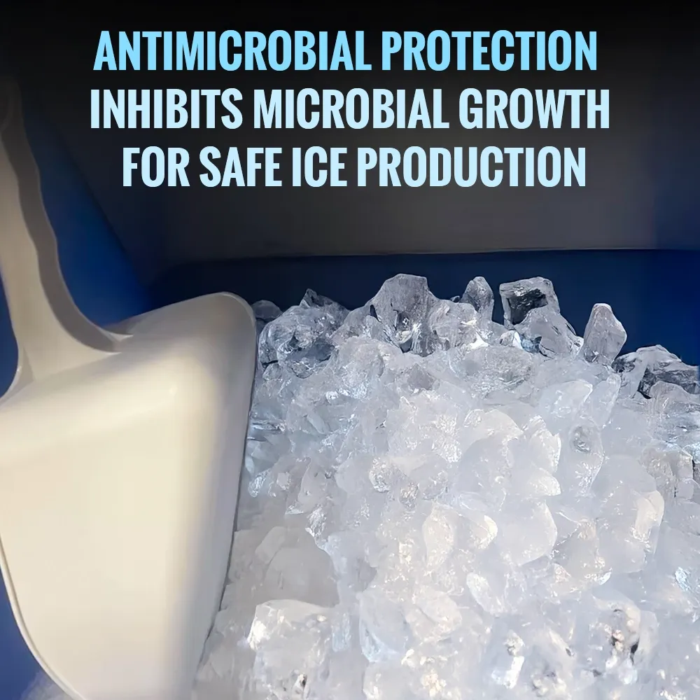 Ice-O-Matic air cooled pearl nugget ice machine head without storage bin, providing steady ice output for professional beverage service.