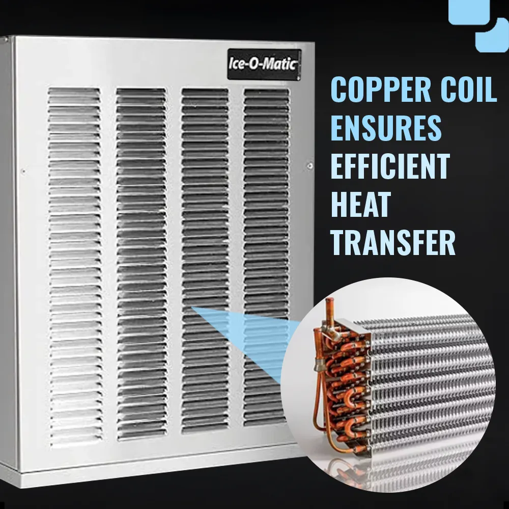 Ice-O-Matic air cooled pearl nugget ice machine head without storage bin, providing steady ice output for professional beverage service.