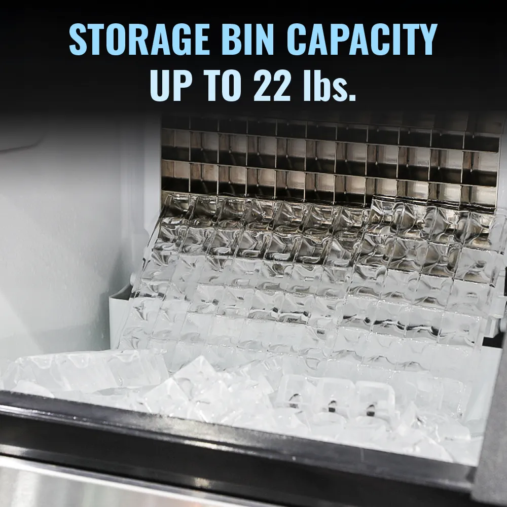 Ice-O-Matic pearl nugget ice undercounter machine head without storage bin, producing soft ice perfect for beverages and hospitality use.