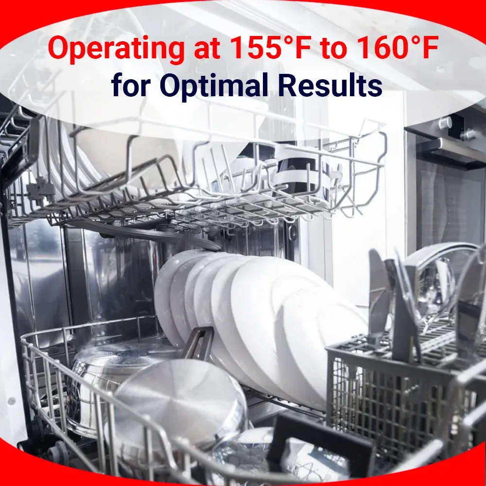 High-temp fill and dump CMA undercounter dishwasher with built-in dispenser, sanitizing cookware and utensils quickly for hotels, cafes, and caterers.