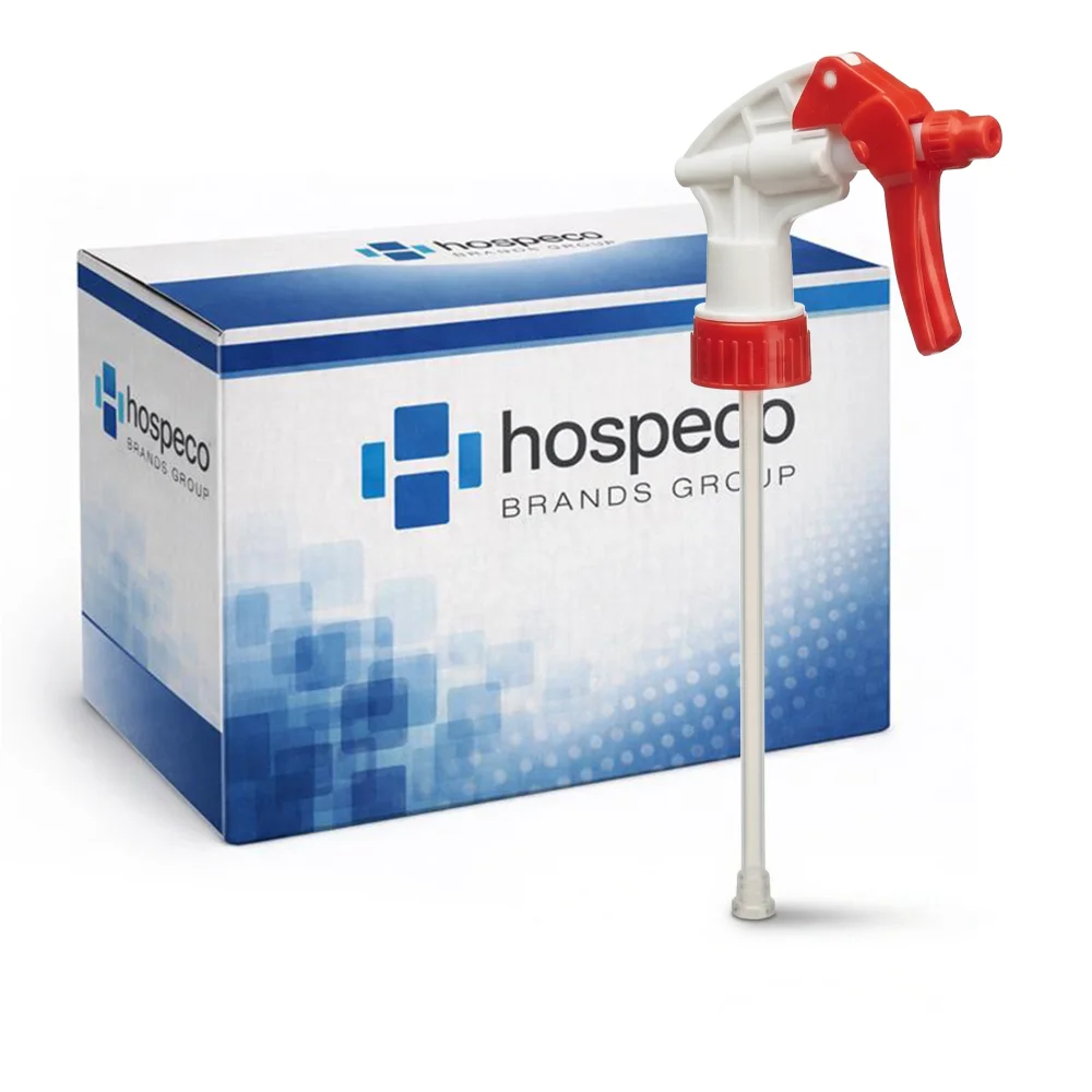 Hospeco 5906 9.8" General Purpose HD Trigger Sprayer, Red / White