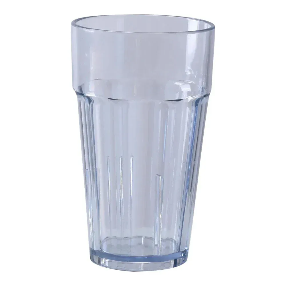 Yanco China clear plastic beverage tumbler sturdy and reusable, ideal for catering, bulk drinkware supply, and small-size beverage service