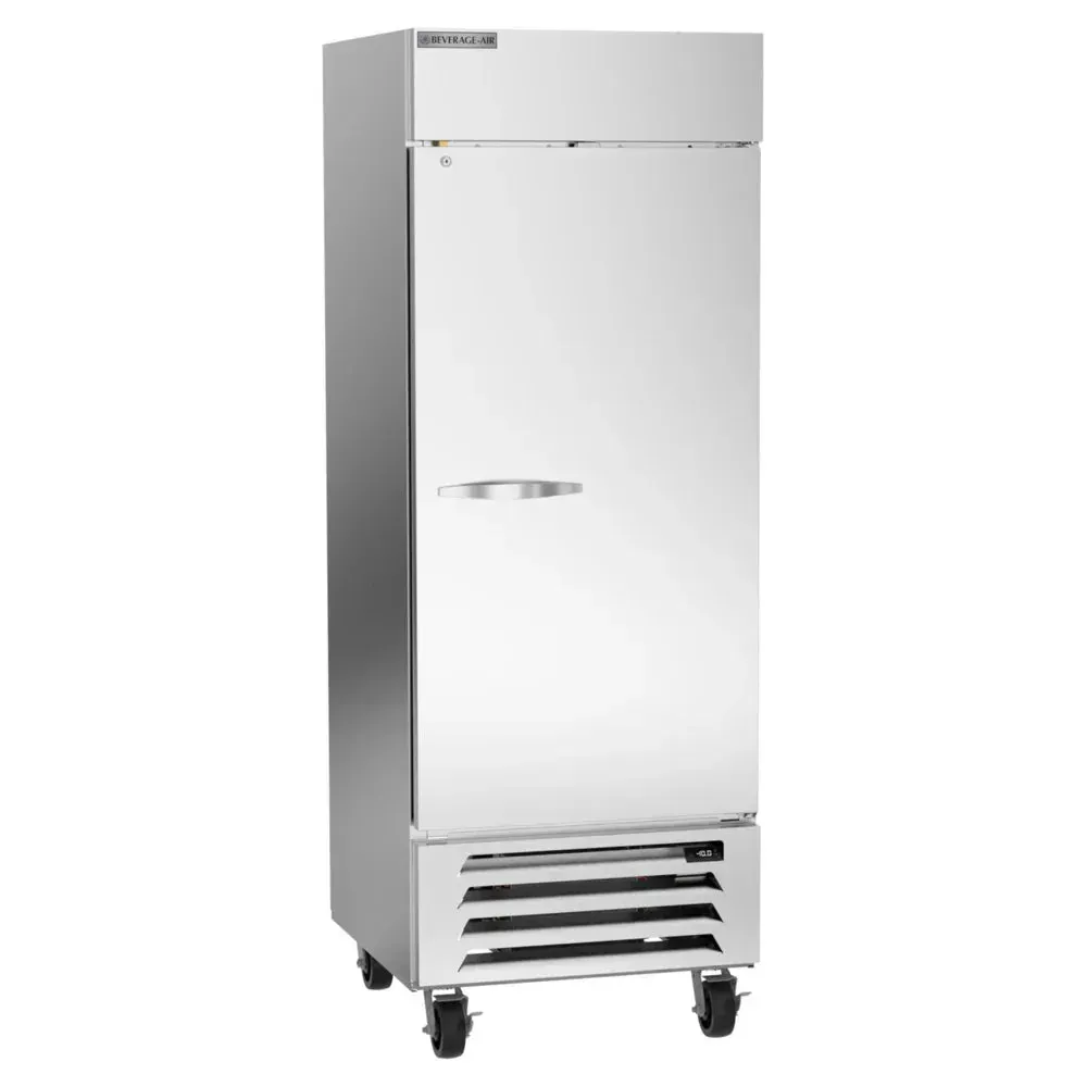 Beverage-Air one-section solid door reach-in freezer with LED lighting delivers compact, effective cold storage for foodservice operations.