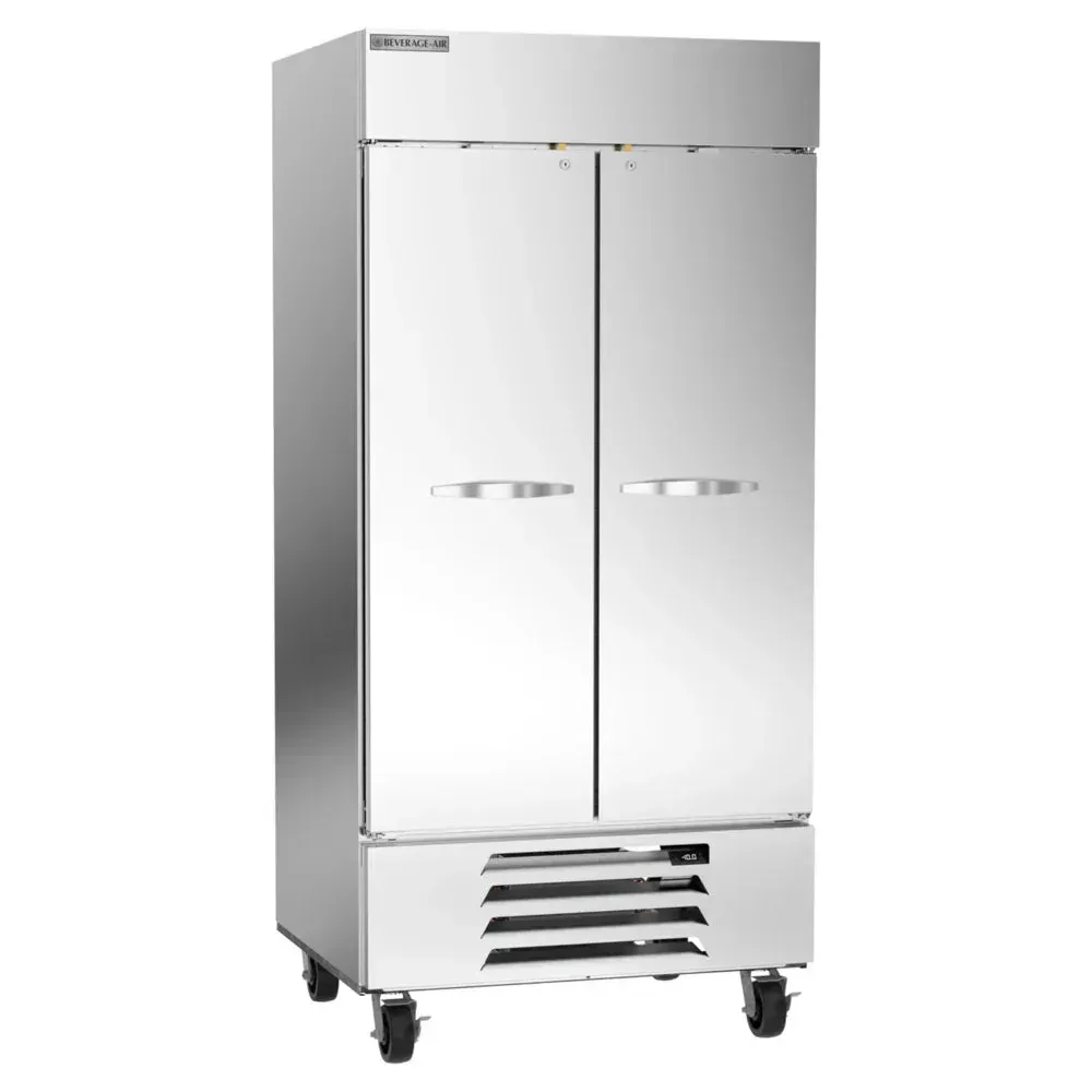 Beverage-Air Horizon Series solid door reach-in freezer offers compact design for long-term frozen food storage in tight commercial spaces.