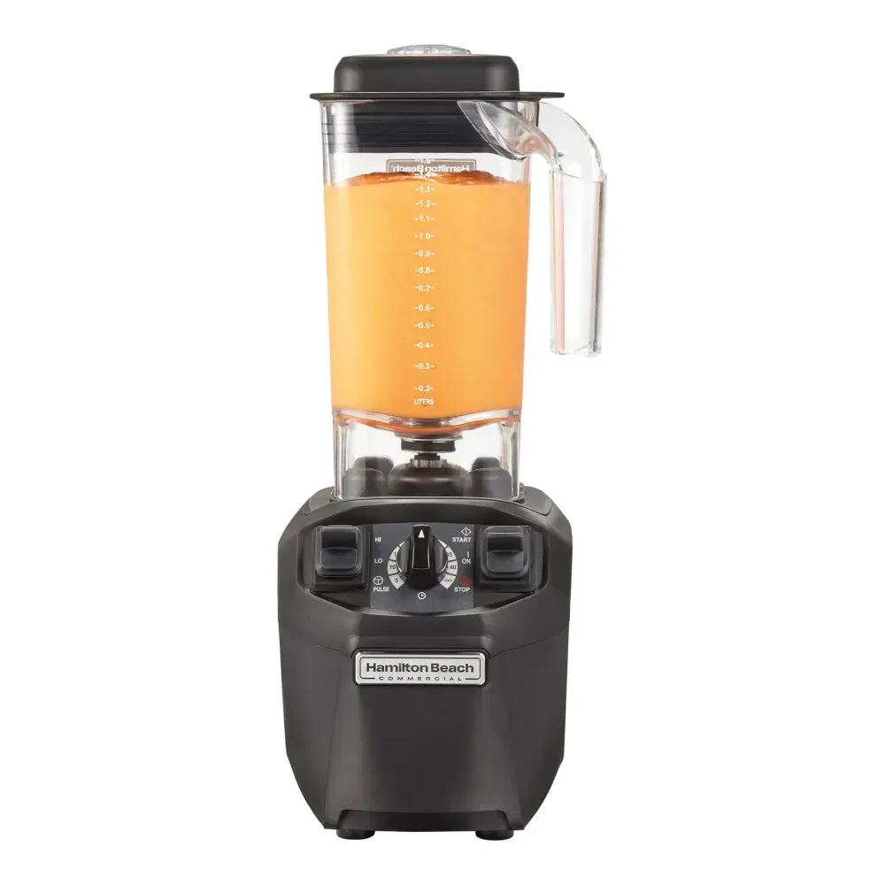 Hamilton Beach bar blender offers dual-speed control and durable Tritan jar for versatile drink mixing in cafés and cocktail bars seeking consistency.