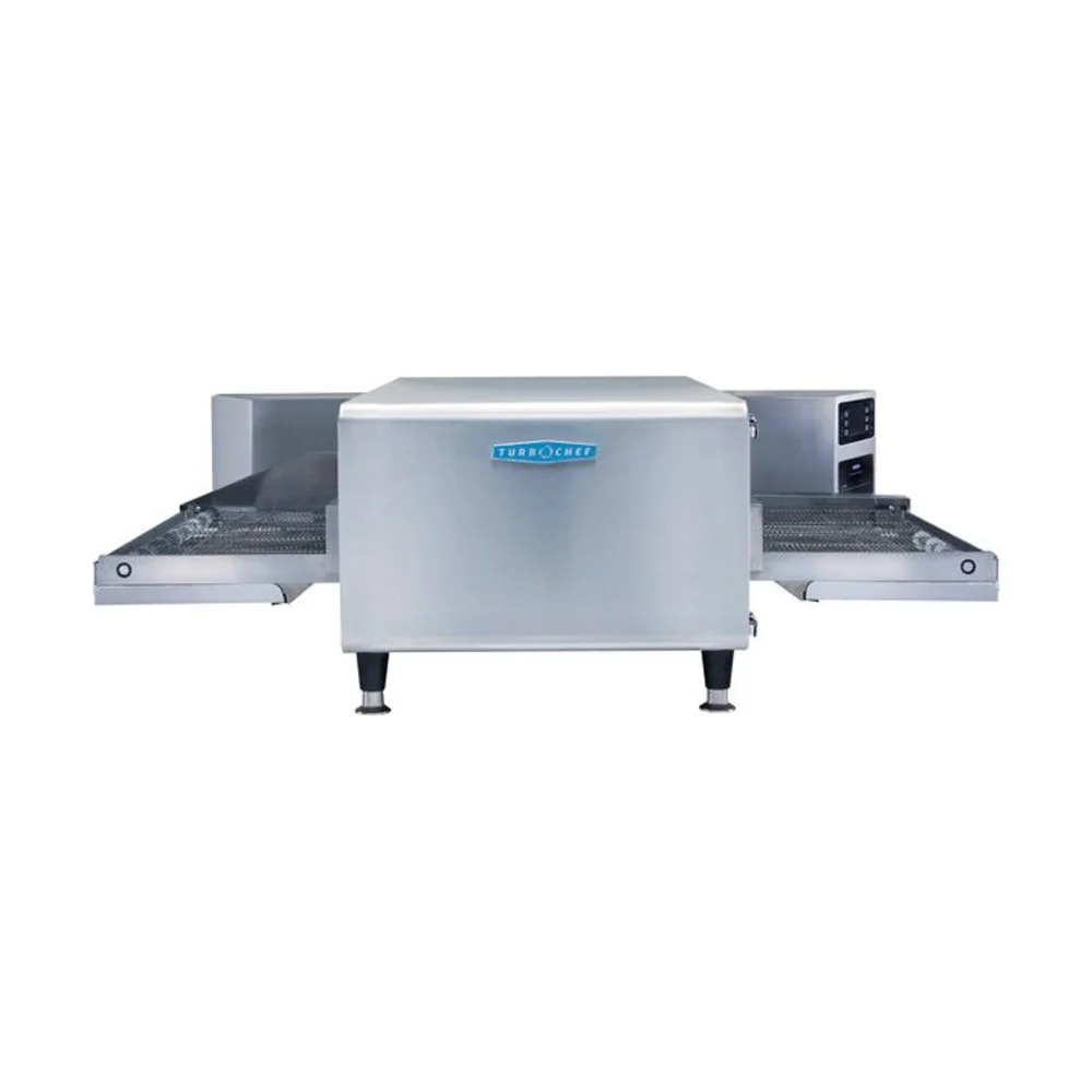 TurboChef HHC2020 VNTLS-SP 48" Electric Countertop Impingement Conveyor Oven- 50/50 Split Belt, 208/240V, 3 Phase, 14,400W