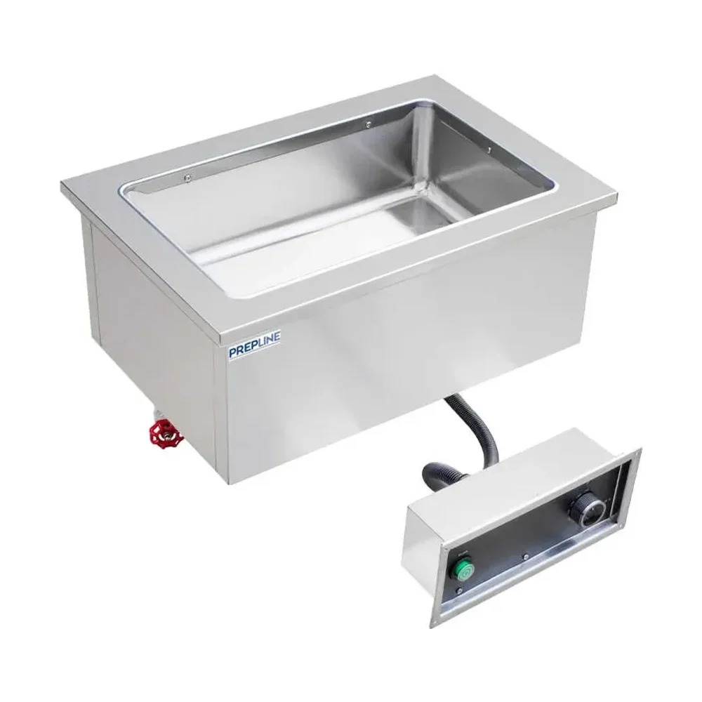 Prepline 1 Stainless Steel Pan Drop-In Hot Food Well, 1100W, 120V