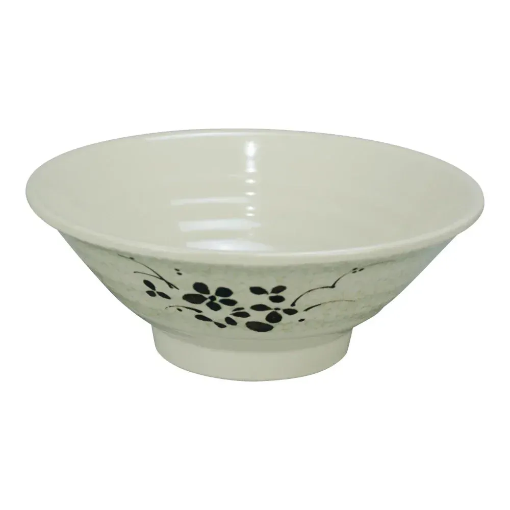 Yanco China beige melamine round soup bowl durable and reusable, ideal for catering, bulk restaurant supply, and versatile foodservice dishware