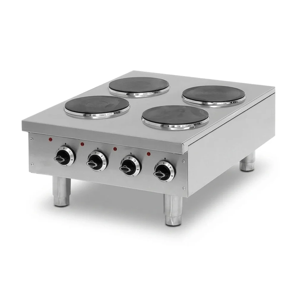 Pegasus HP-24E 24" Electric Countertop Range, 4 Burners, 208V, 3 Phase