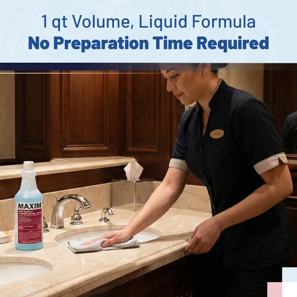 HygienePro Series 1 qt Acid Free Cleaner, Fresh Scent, 12/Case