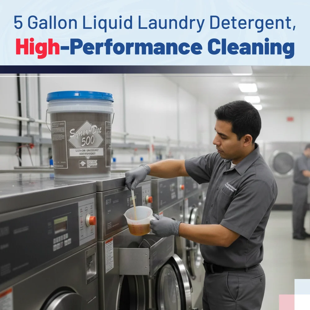 HygienePro Series 5 Gallon Liquid Laundry Detergent, Syner Det 500, 1 Pail