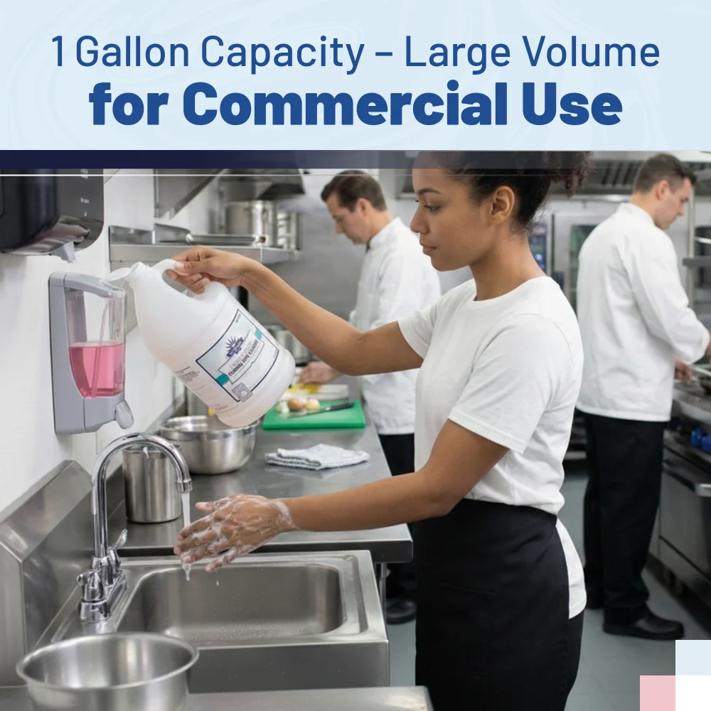 HygienePro Series 1 Gallon Foaming Skin Cleanser, Lightly Scented, Pink, 4/Case