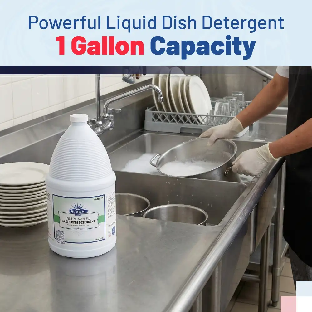 HygienePro Series 1 Gallon Deluxe Green Dish Detergent, 4/Case