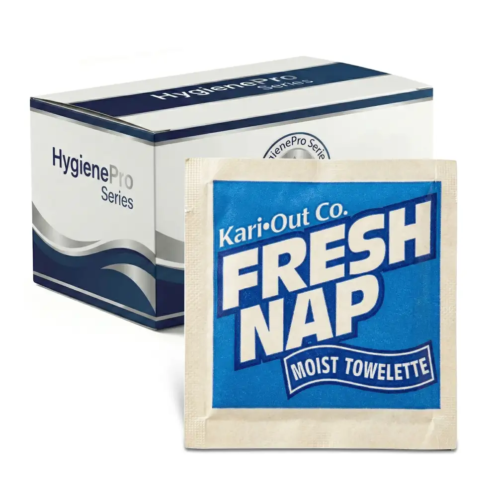 HygienePro Series 6.5" x 4.75" Fresh Nap Moist Towelette, 1000/Case