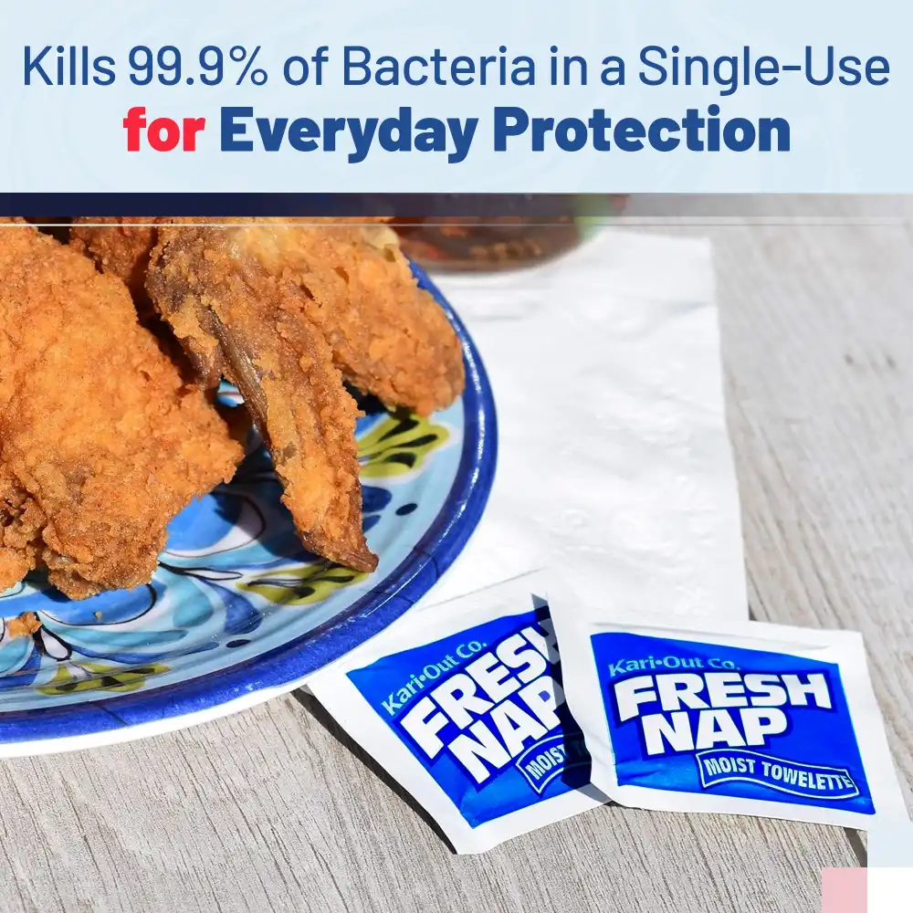 HygienePro Series 6.5" x 4.75" Fresh Nap Moist Towelette, 1000/Case