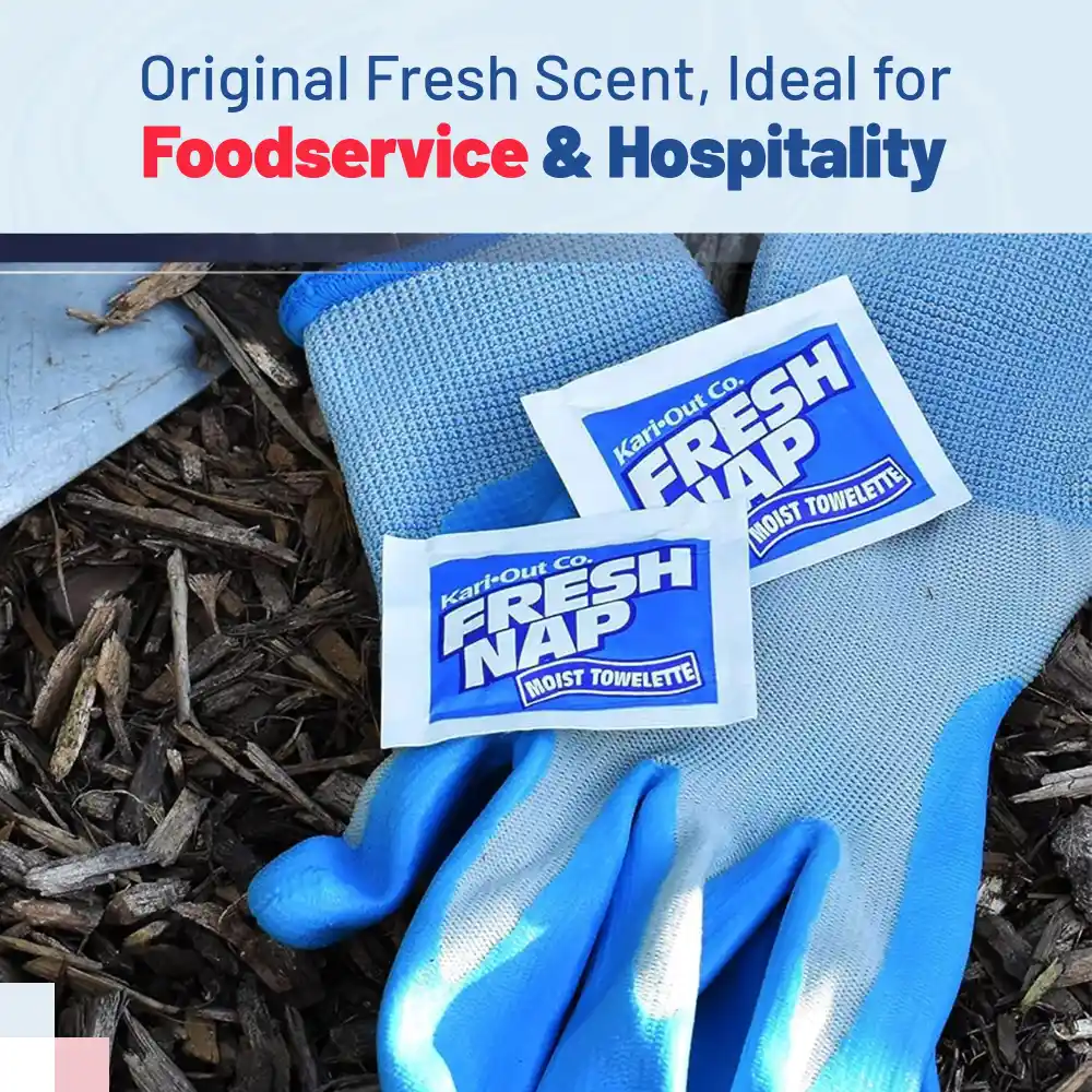 HygienePro Series 6.5" x 4.75" Fresh Nap Moist Towelette, 1000/Case