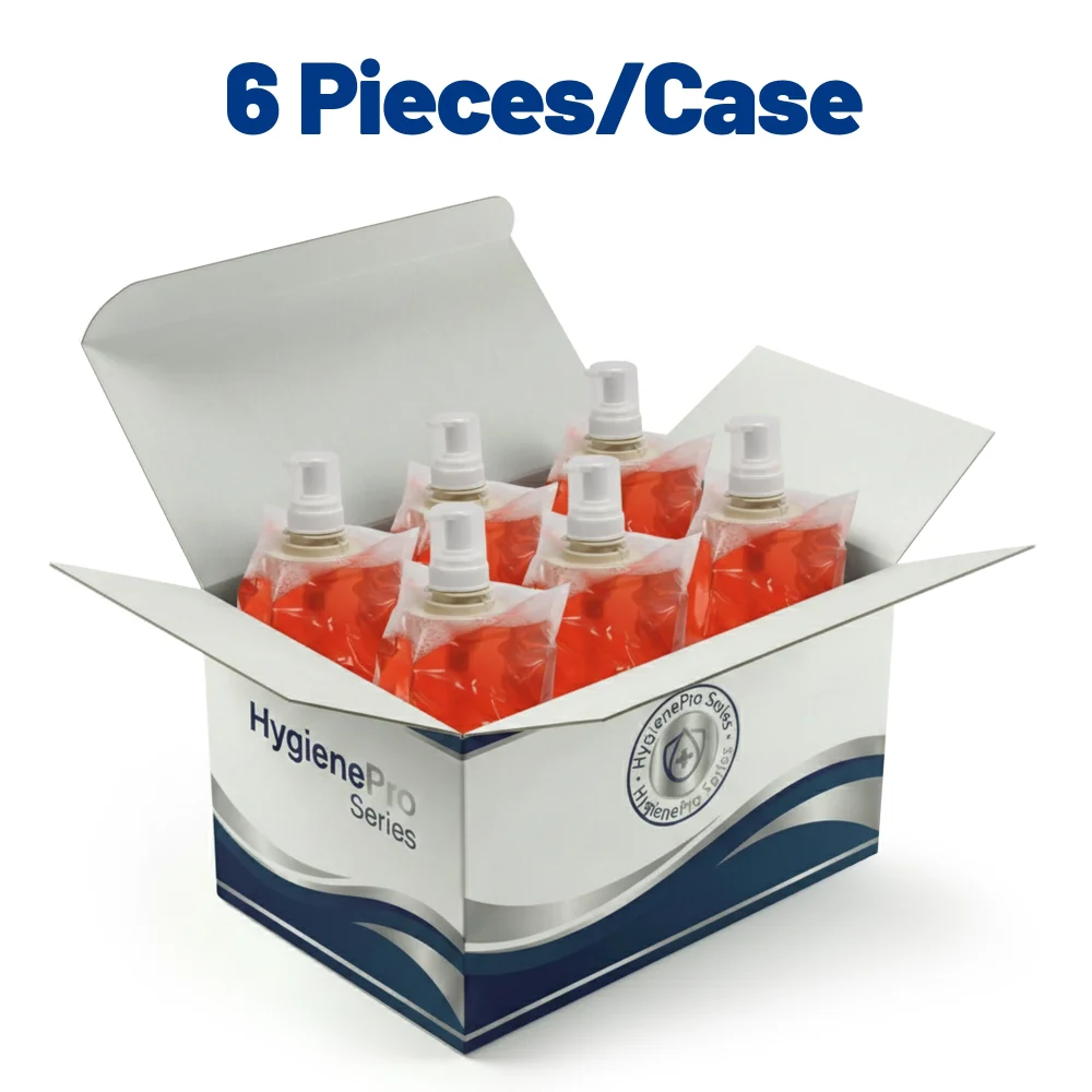 HygienePro Series 1000 ml Foaming Luxury Hand Soap, Pink, Tropical Scent, 6/Case