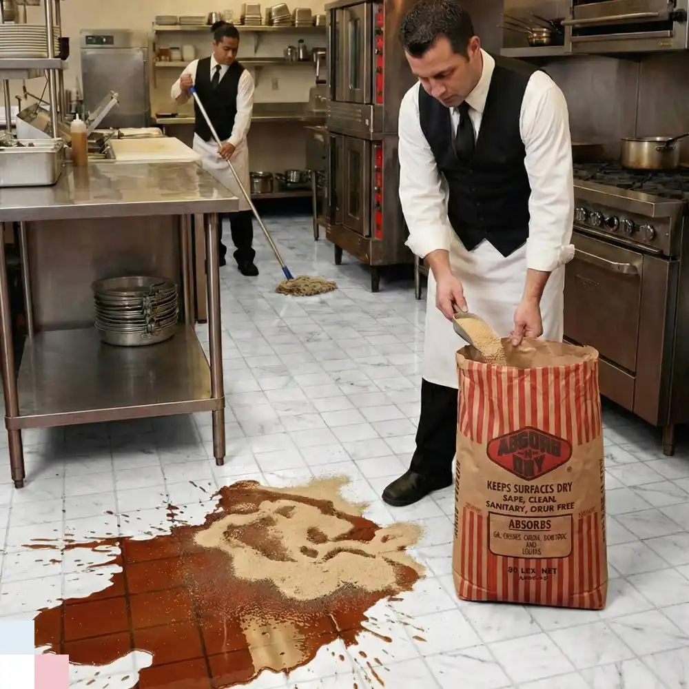 HygienePro Series Absorb-N-Dry, Oil, Grease, Odors, Moisture and Liquids, 50 lbs