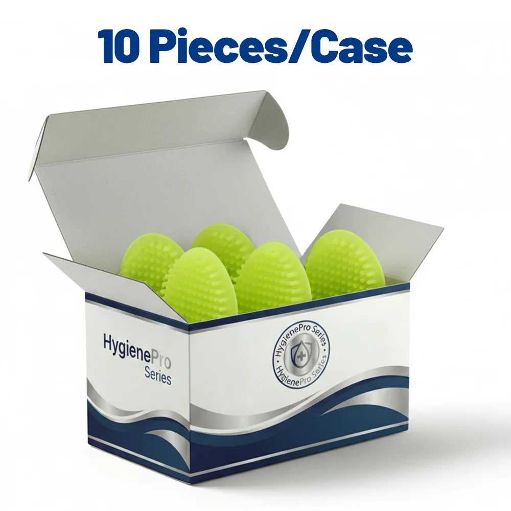 HygienePro Series Splash Free Lt Green Urinal Screen, Round, Cucumber Melon Scent, 10/Case