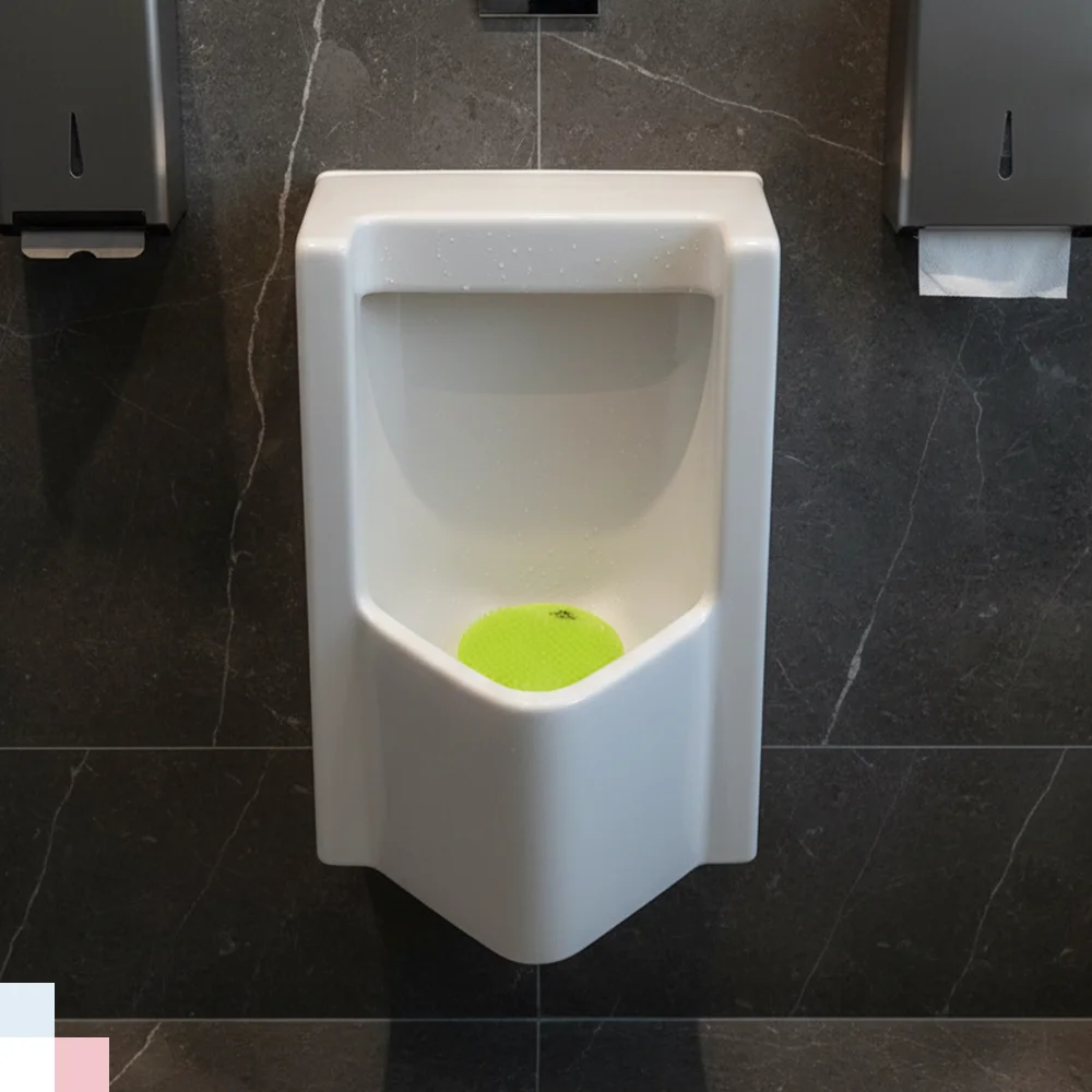 HygienePro Series Splash Free Lt Green Urinal Screen, Round, Cucumber Melon Scent, 10/Case