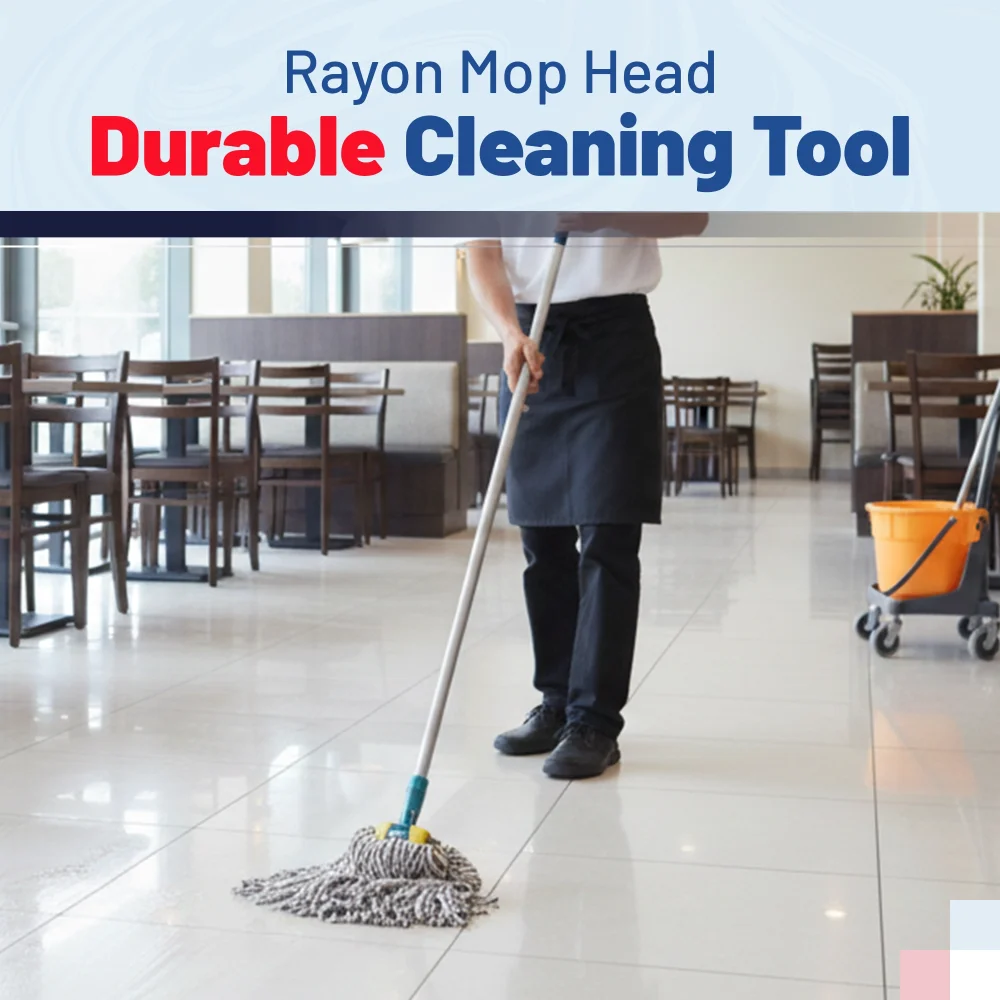 HygienePro Series Rayon Mop Head, 4 Ply, Narrow Band, 12/Case