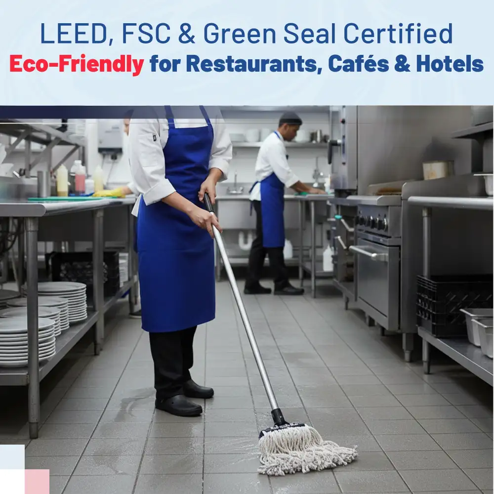 HygienePro Series Rayon Mop Head, 4 Ply, Narrow Band, 12/Case