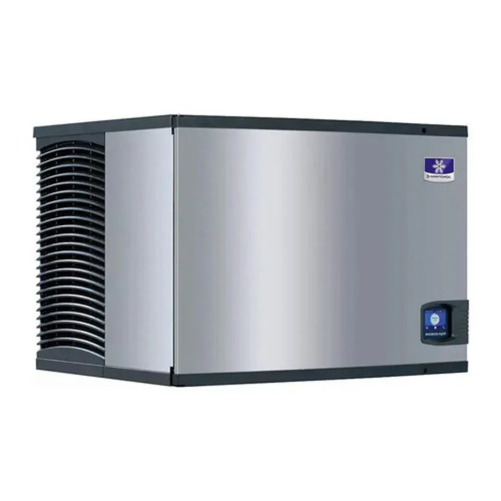 Indigo thirty-inch full-size cube Manitowoc ice machine head with stainless steel finish, no bin, ideal for medium-volume operations.