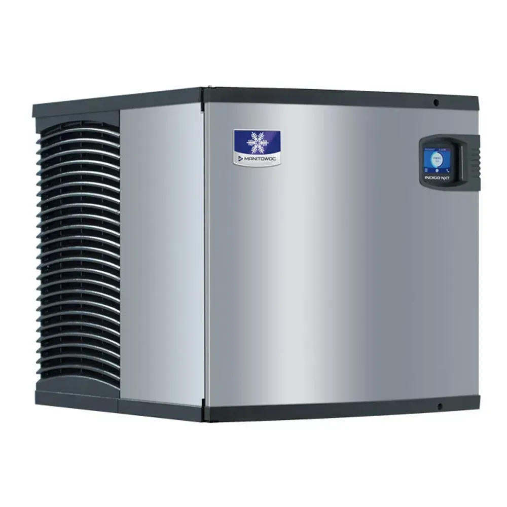 Twenty-two-inch air-cooled dice Manitowoc ice machine offering reliable output, binless design ensures flexibility in commercial installations.