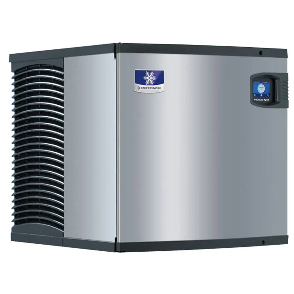 Air-cooled cube Manitowoc ice machine with twenty-two-inch width and single phase power, suited for bars, cafés, or small restaurant setups.
