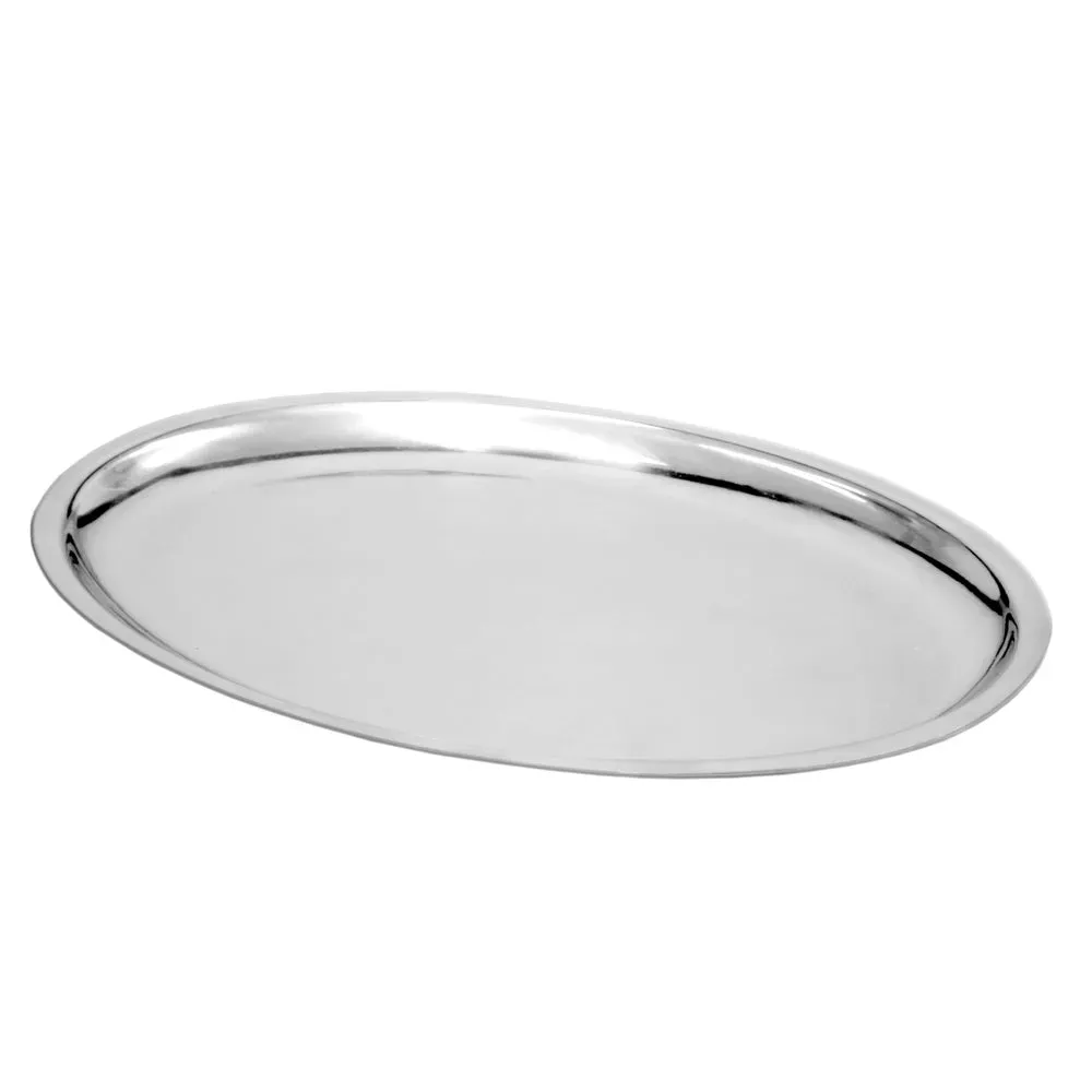 Thunder Group IRSP1108 11-5/8'' Sizzling Platter Oval, Stainless Steel