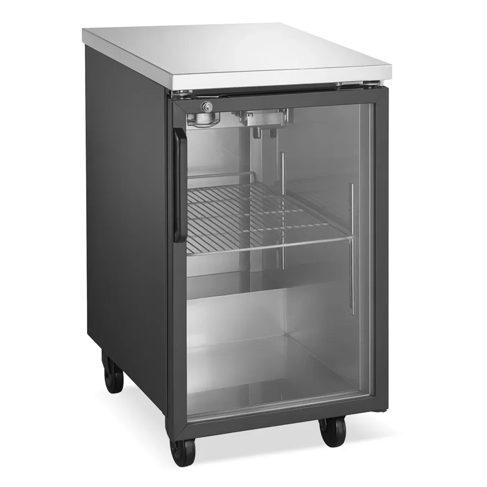 IceVault Series 24” Back Bar Cooler, 1 Glass Door, 1 Year Warranty