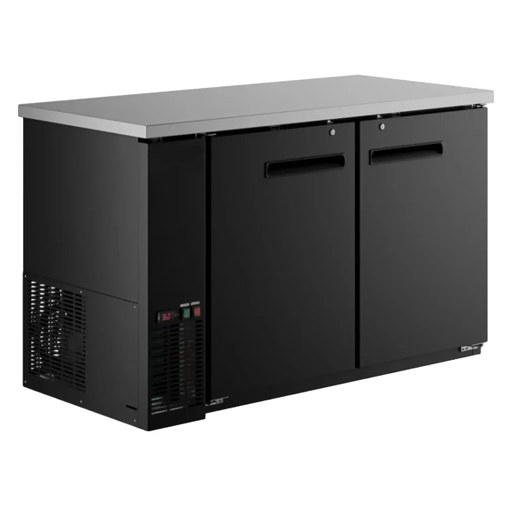 IceVault Series 60” Back Bar Cooler, 2 Solid Doors, 1 Year Warranty