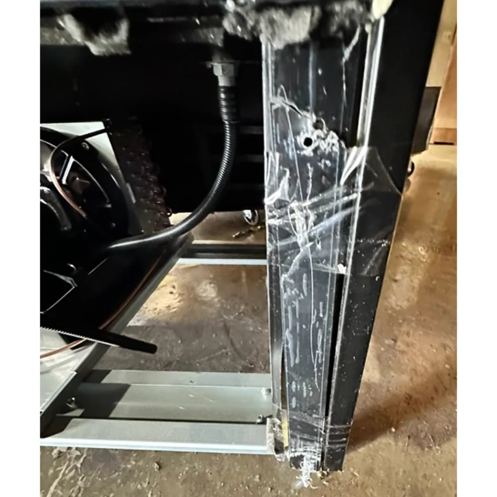 Used 53" Glass Door Merchandiser Refrigerator, 45 Cu. Ft., 2 Swing Doors, 1 Year Warranty